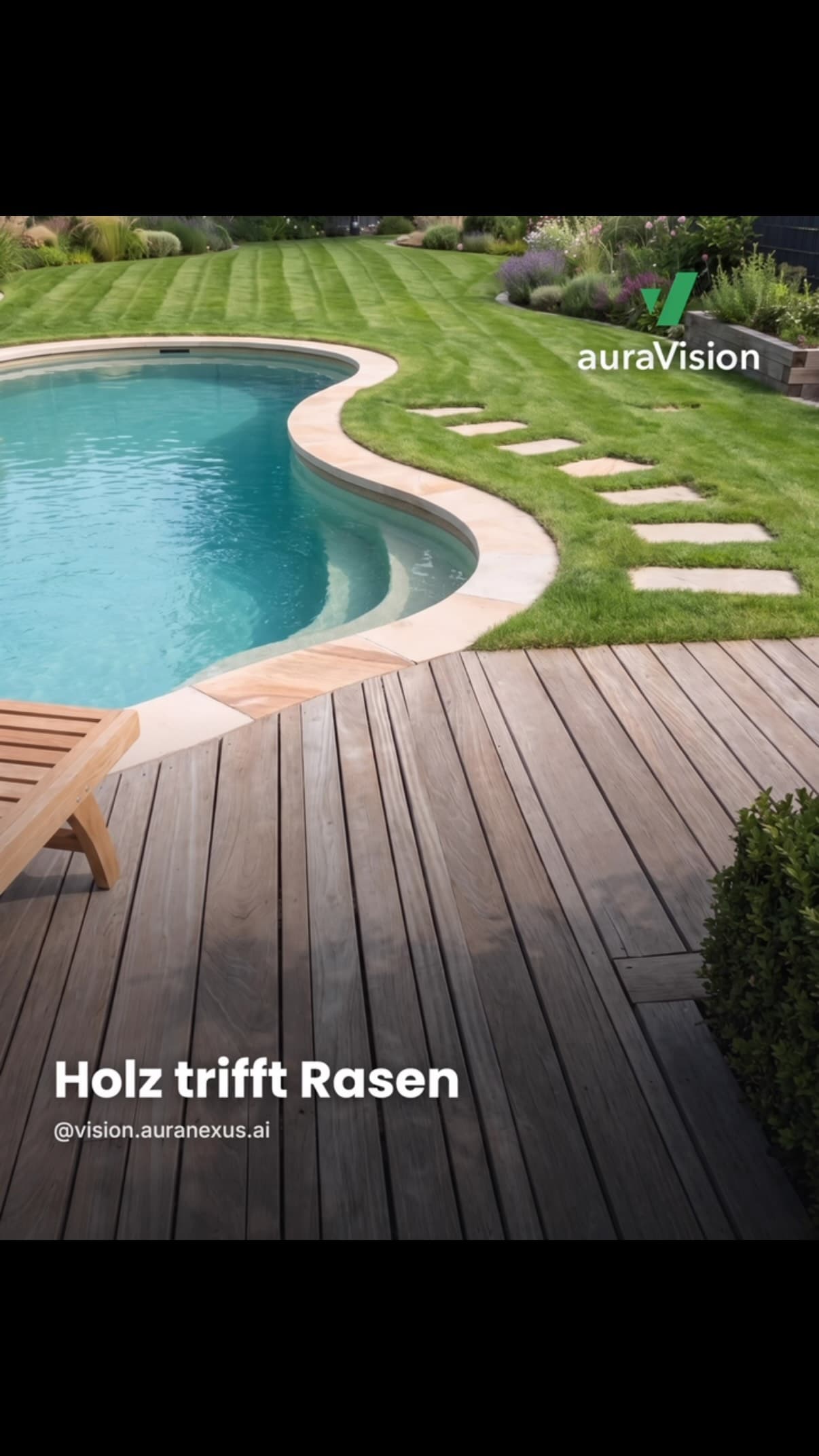 Instagram-Beitrag von auraVision: Gartenvisualisierung