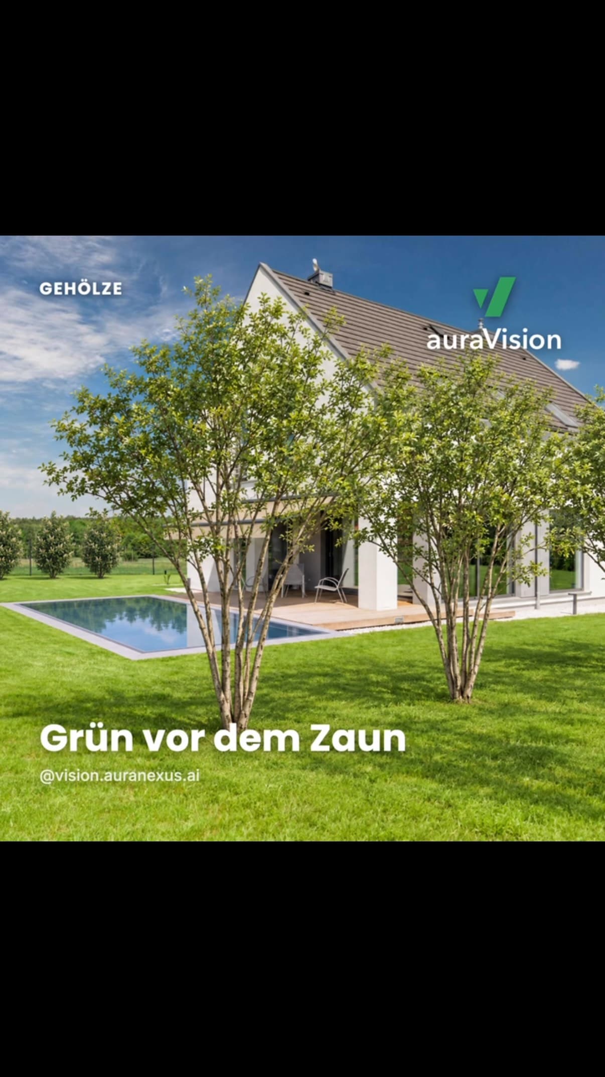 Instagram-Beitrag von auraVision: Gartenvisualisierung